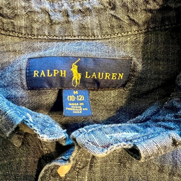 Boys Polo Ralph Lauren Button Down | Medium - Picture 2 of 2